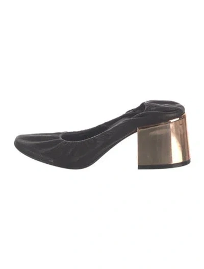 Pre-owned Maison Margiela Leather Mules In Black