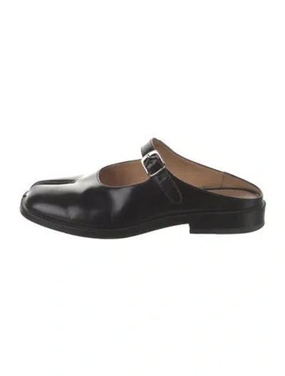 Pre-owned Maison Margiela Leather Mules In Black