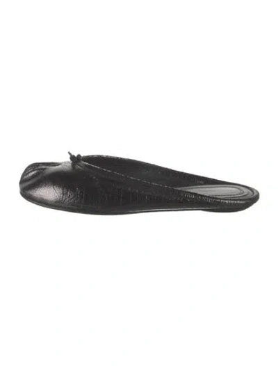 Pre-owned Maison Margiela Leather Mules In Black