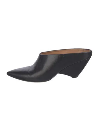 Pre-owned Maison Margiela Leather Mules In Black