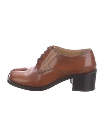 Pre-owned Maison Margiela Leather Mules In Brown