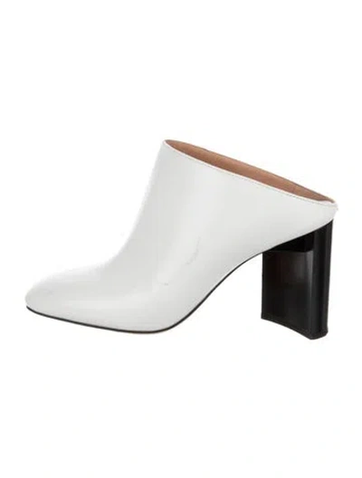 Pre-owned Maison Margiela Leather Mules In Neutral