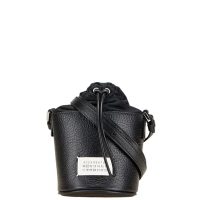 Pre-owned Maison Margiela Leather Nylon Shoulder Bag () In Black