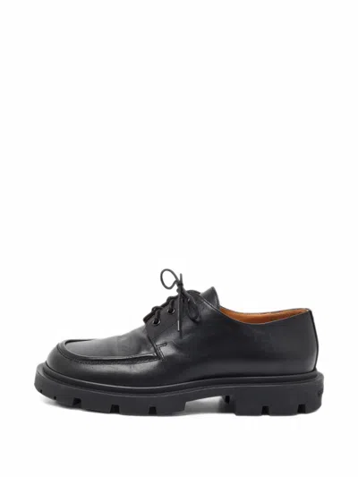 Pre-owned Maison Margiela Leather Oxford Shoes In Black