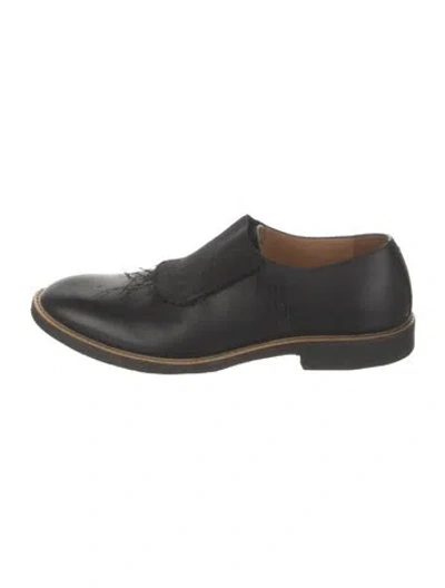 Pre-owned Maison Margiela Leather Oxfords In Black