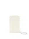 Maison Margiela Mixed-textured Leather Phone Case In White