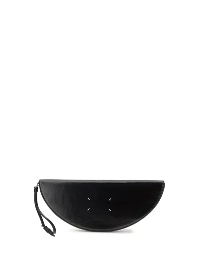 Maison Margiela Leather Pouch In Black