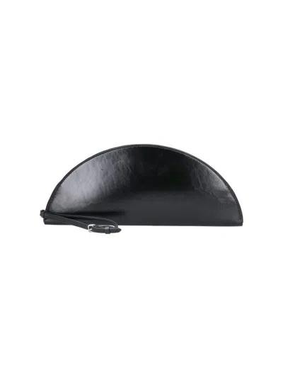 Maison Margiela Leather Pouch In Black