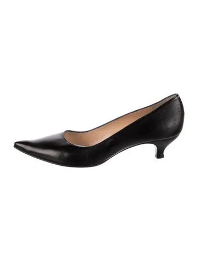 Pre-owned Maison Margiela Leather Pumps In Black