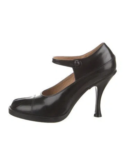 Pre-owned Maison Margiela Leather Pumps In Black