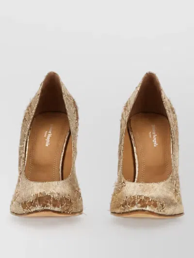 Maison Margiela Leather Pumps In Animal Print