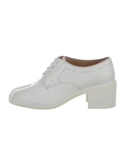 Pre-owned Maison Margiela Leather Pumps In White