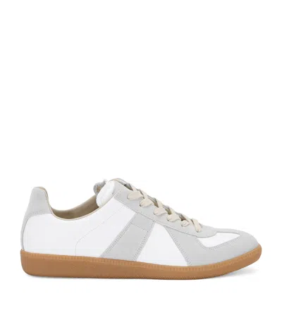 MAISON MARGIELA LEATHER REPLICA SNEAKERS