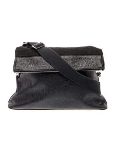 Pre-owned Maison Margiela Leather Shoulder Bag In Black
