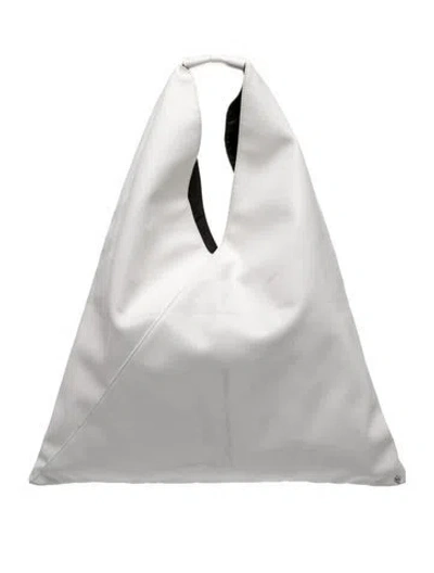 Pre-owned Maison Margiela Leather Shoulder Bag In White