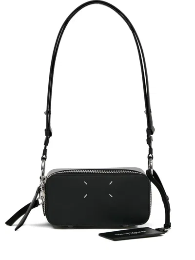 Maison Margiela Leather Shoulder Handbag In Black