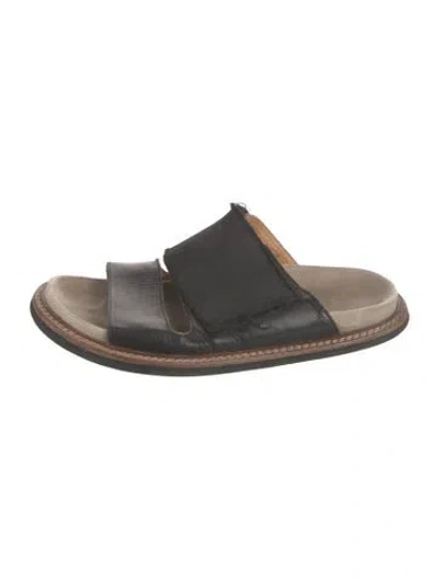 Pre-owned Maison Margiela Leather Slides