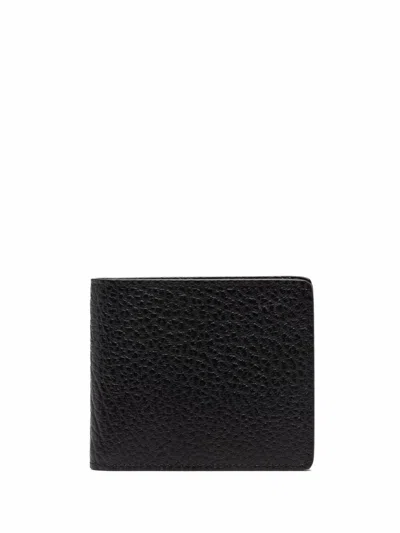 Maison Margiela Leather Slim Wallet In Black