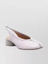 Maison Margiela Leather Slingback Tabi Flats In Purple