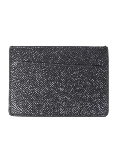 Maison Margiela Leather Small Cardholder In Black