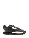 Maison Margiela Project 0 Cl Memory Of V2 Shell-trimmed Leather Sneakers In Black