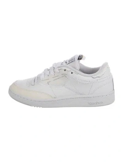 Pre-owned Maison Margiela Leather Sneakers In Gray