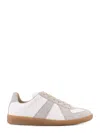 Maison Margiela Leather Sneakers In White