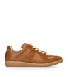 MAISON MARGIELA LEATHER-SUEDE REPLICA SNEAKERS