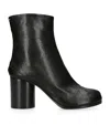 Maison Margiela 60mm Tabi Leather Ankle Boots In Black