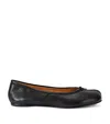 Maison Margiela Black Leather Tabi Ballerinas With Iconic Tabi Split-toe In Black