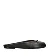 Maison Margiela Tabi Calf Leather Flat Mules In Black