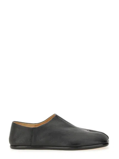 Maison Margiela Tabi Loafers In Black Leather Men