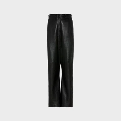 Maison Margiela Leather Trousers Woman Black
