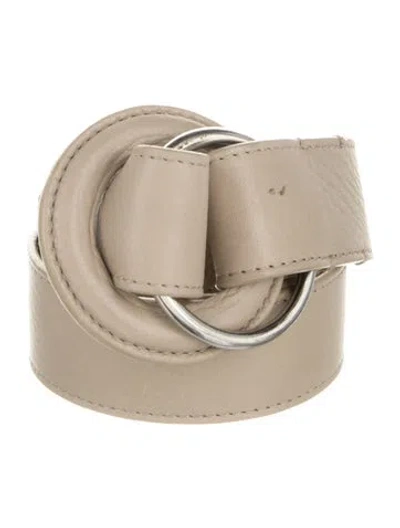 Pre-owned Maison Margiela Leather Waist Belt In Neutrals