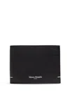 Maison Margiela Black Bi-fold Wallet With Logo Men