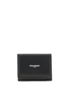 Maison Margiela Leather Wallet In Black