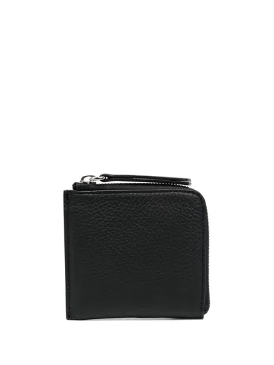 Maison Margiela Leather Wallet In Black