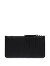 Maison Margiela Leather Wallet And Card Holder  In Black