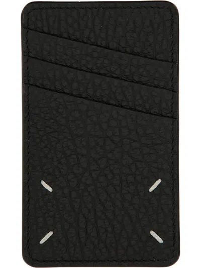 Maison Margiela Leather Wallet In Black
