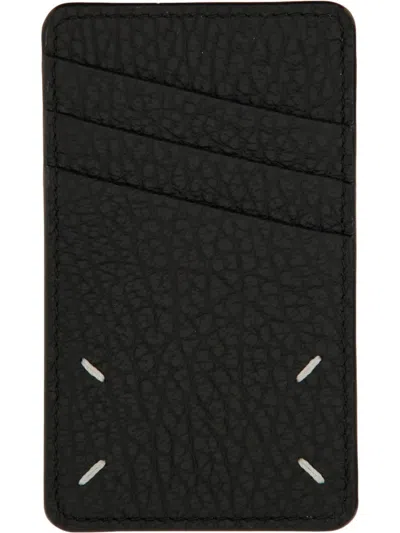 Maison Margiela Leather Wallet In Black