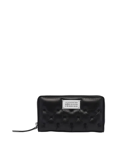 Maison Margiela Leather Wallet In Black