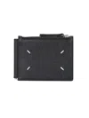 Maison Margiela Leather Wallet In Black