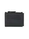 Maison Margiela Black Leather Card Holder In Black