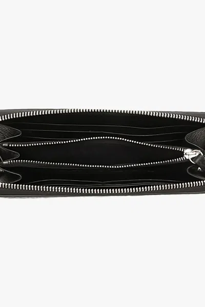 Maison Margiela Leather Wallet In Black