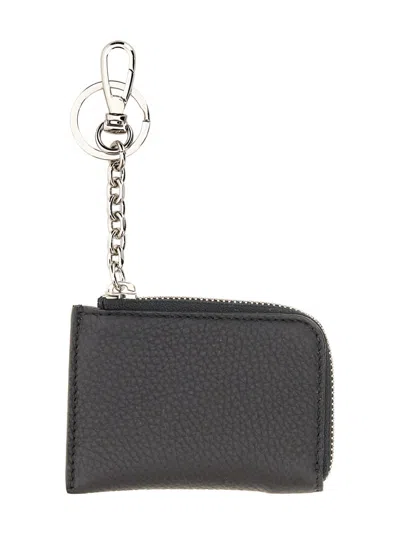 Maison Margiela Leather Wallet In Black