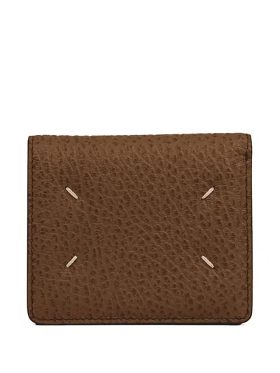 Maison Margiela Leather Wallet In Brown