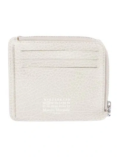 Pre-owned Maison Margiela Leather Wallet In Neutral