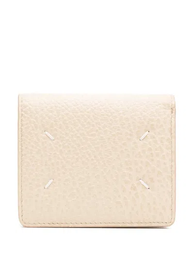 Maison Margiela Leather Wallet In Neutrals