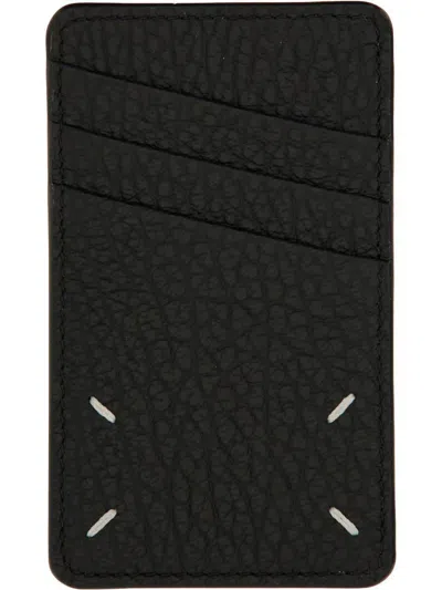 Maison Margiela Leather Wallet Unisex In Black