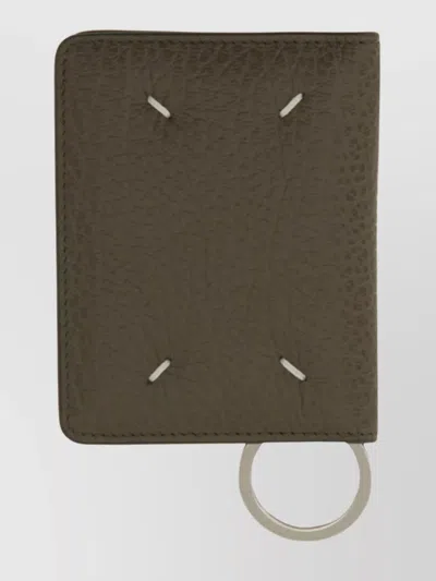 Maison Margiela Leather Wallet With Chain And Key Ring